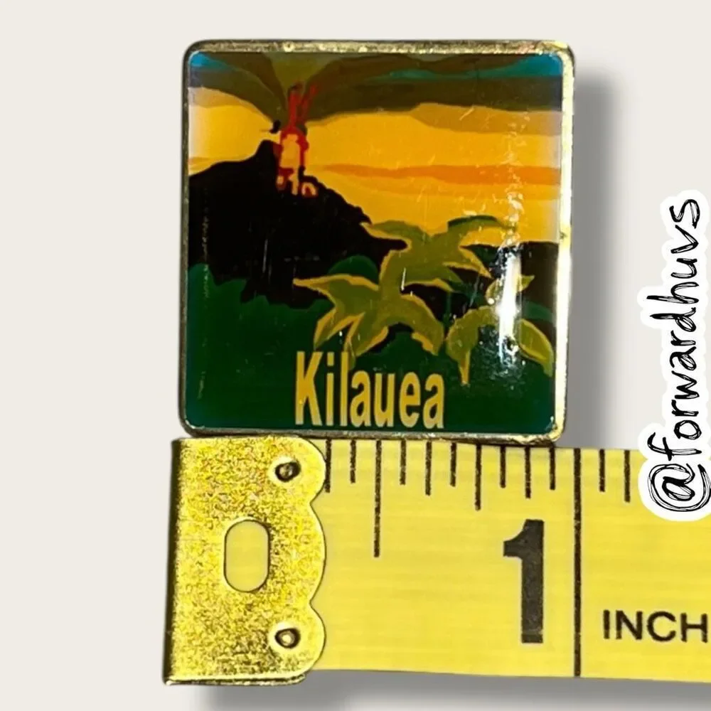 Bundle Sale 3 for $15 | Kilauea Volcano Souvenir Pin – Hawaii Landmark